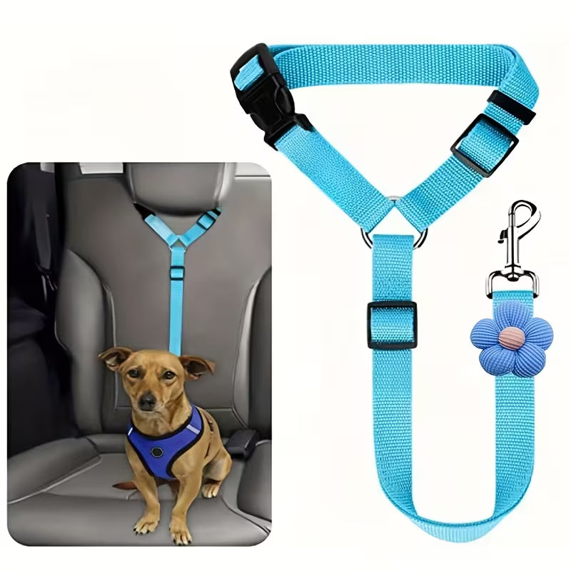 Adjustable Pet Car Safety Seatbelt Harness for Travel